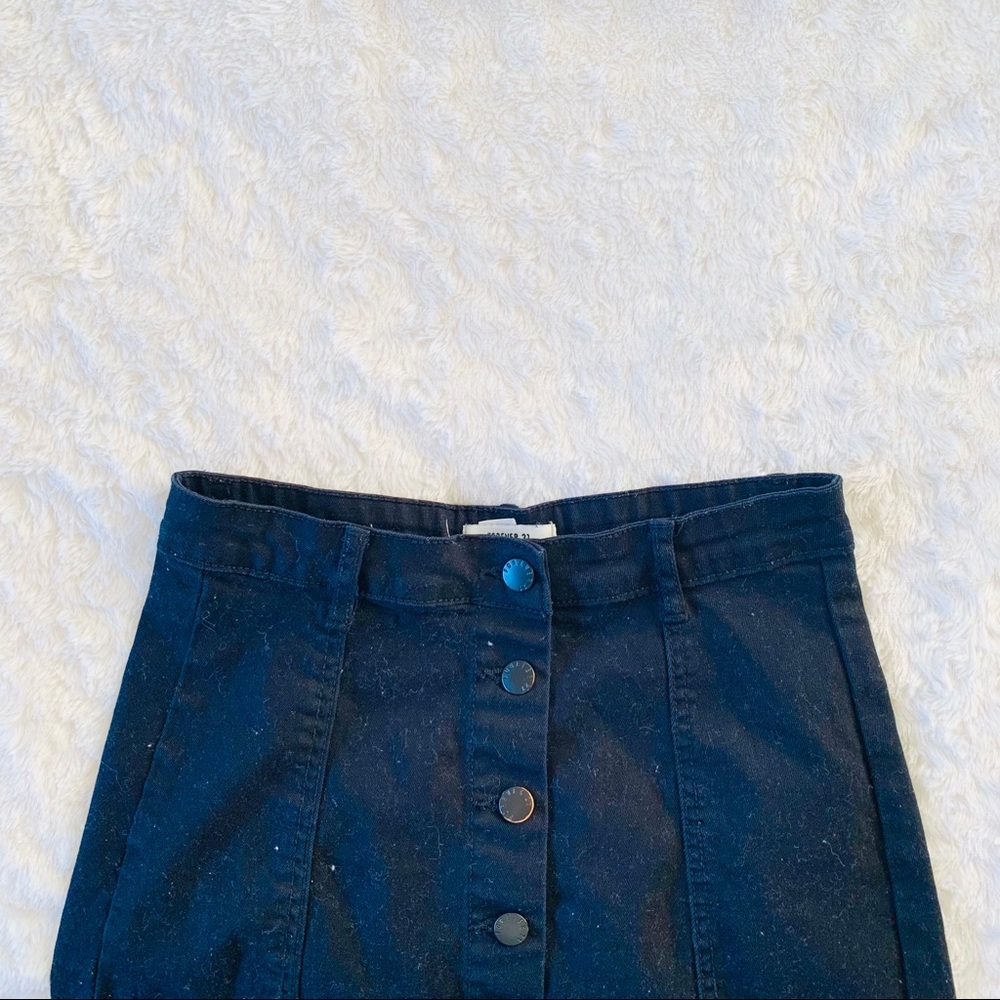 ♡ Forever 21 Black Denim Skirt